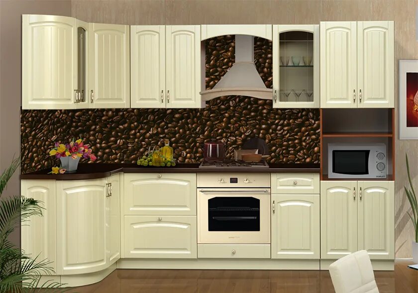 Кухонный гарнитур в саратове цена и фото Заказать Кухня "Ника-1" Кухонный набор матовая 2,8 м в интернет-магазине Дом меб