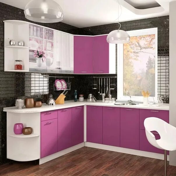 Кухонный гарнитур в саратове цена и фото Кухня техно угловая