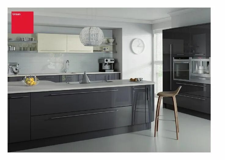 Кухонный гарнитур в серых тонах фото Sigma 3 Kitchens brochure Grey kitchens, Kitchen remodel, Grey kitchen