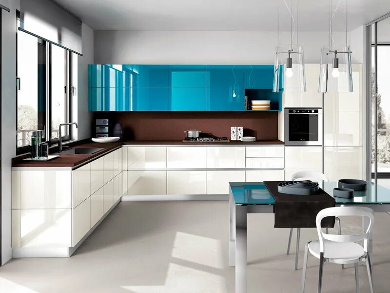 Кухонный гарнитур в стиле хай тек фото Итальянская кухня Tetrix 11 фабрики SCAVOLINI - Ital-Collection