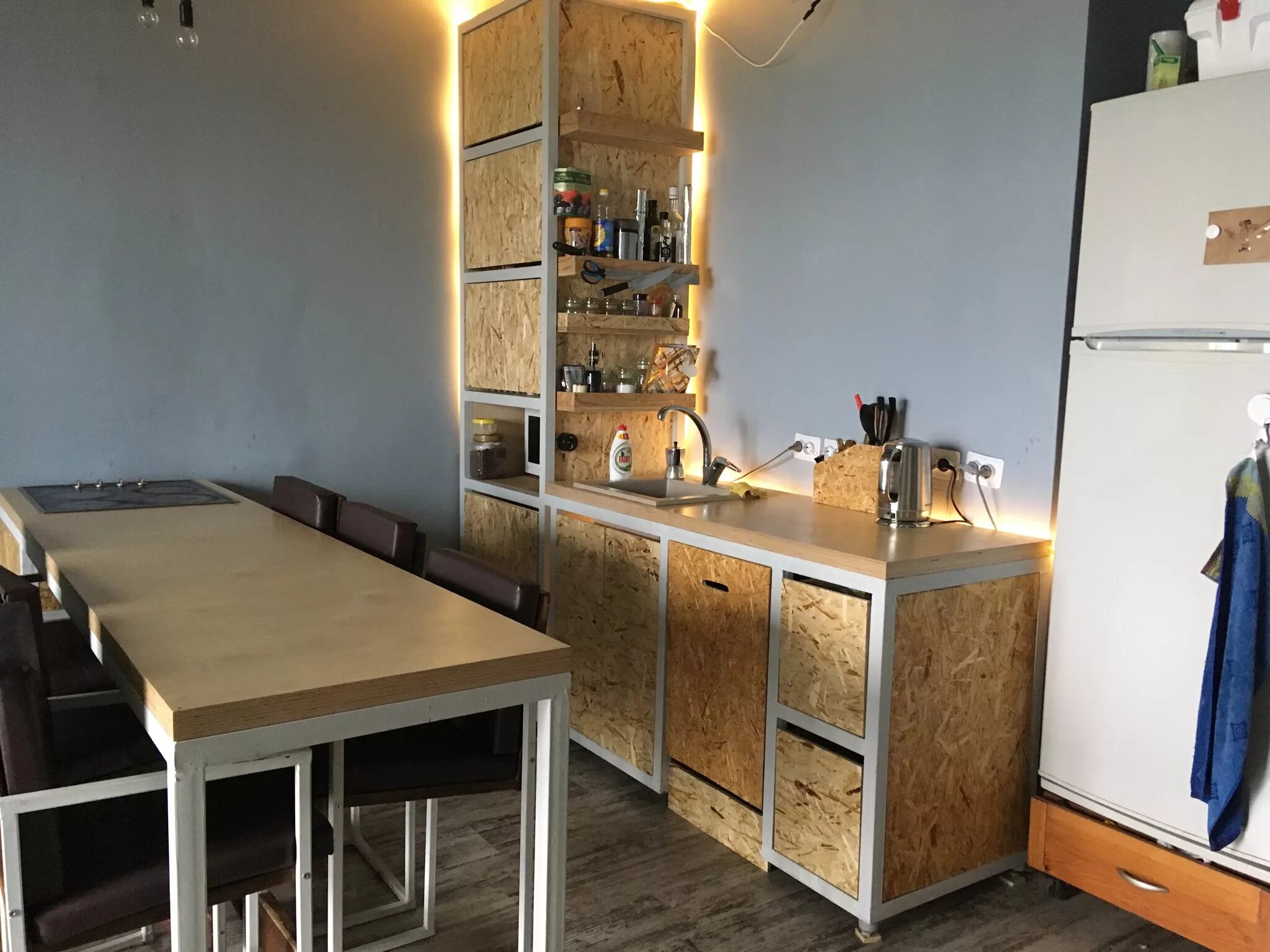 Кухонный гарнитур в стиле лофт своими руками Кухня в стиле лофт своими руками HeatProf.ru