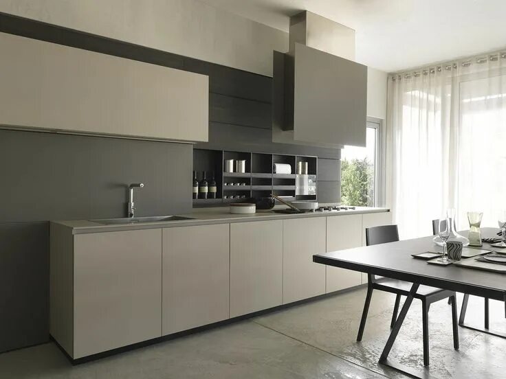Кухонный гарнитур в стиле минимализм фото Showroom Modulnova a Prata di Pordenone Design della cucina, Arredamento, Cucine