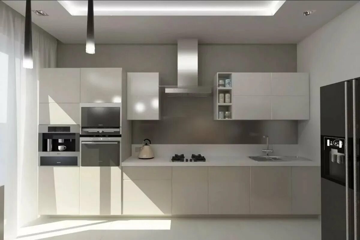 Кухонный гарнитур в стиле минимализм фото Кухня 3 метра прямая - дизайн, особенности, планировка маленькой кухни, выбор цв