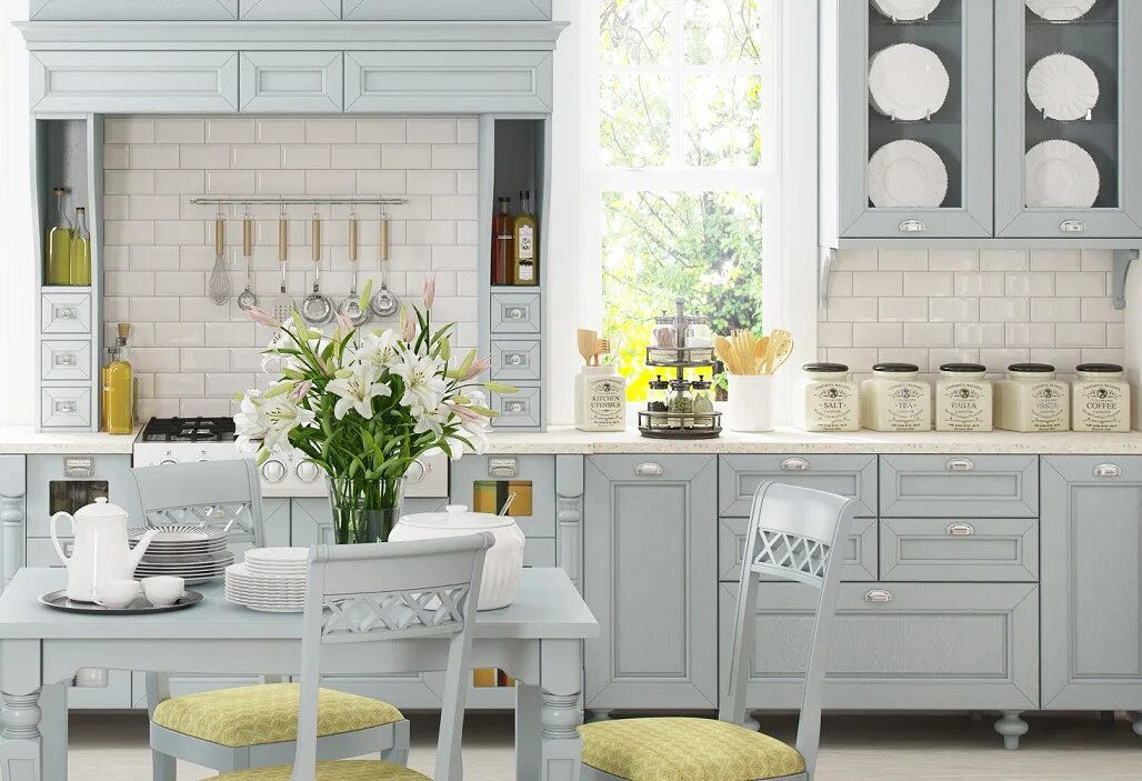 Кухонный гарнитур в стиле прованс фото Кухня ПРОВАНС - Кухни Столетти - производство в Екатеринбурге