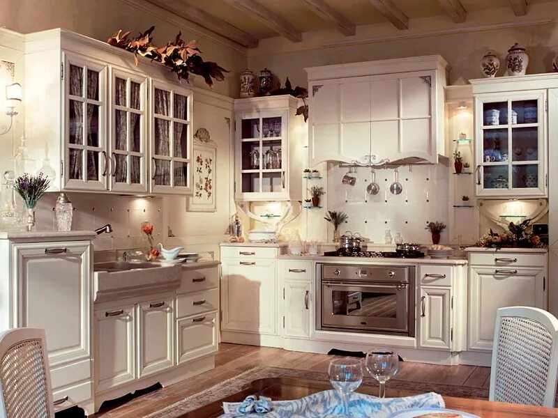 Кухонный гарнитур в стиле прованс фото Кухня прованс 52 заказать недорого в Москве - 1Кухонный