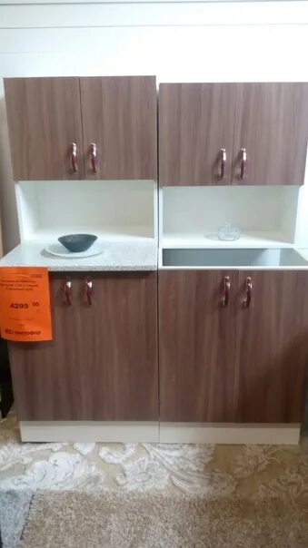 Кухонный гарнитур в светофоре фото Kitchen set Country 1.2m (1.olha 2.white oak) - 4 299.90 - 2020 Светофор - Лыско