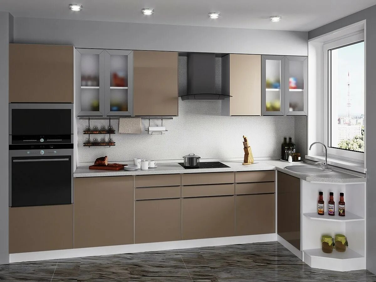 Кухонный гарнитур варианты дизайна фото Кухонный гарнитур 2140 x 3300 / 1290 x 600 ТЦ "Большой мебельный базар"