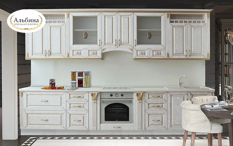 Кухонный гарнитур венеция фото Кухня - Венеция купить от производителя Мебельмания в Санкт-Петербурге