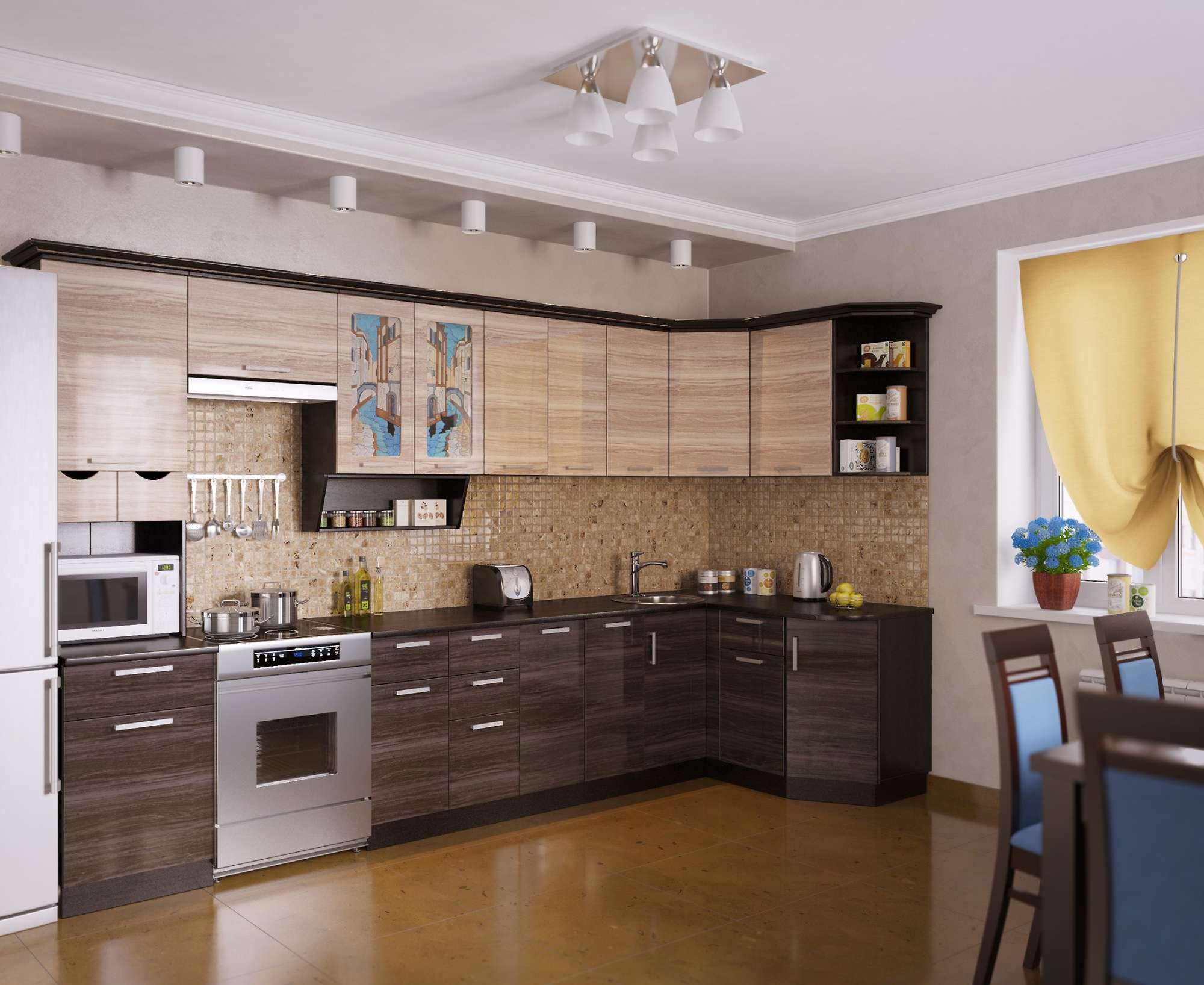 Кухонный гарнитур венеция фото Кухонный угловой гарнитур Венеция 4 - купить за 0.00 руб. в Москве по цене произ