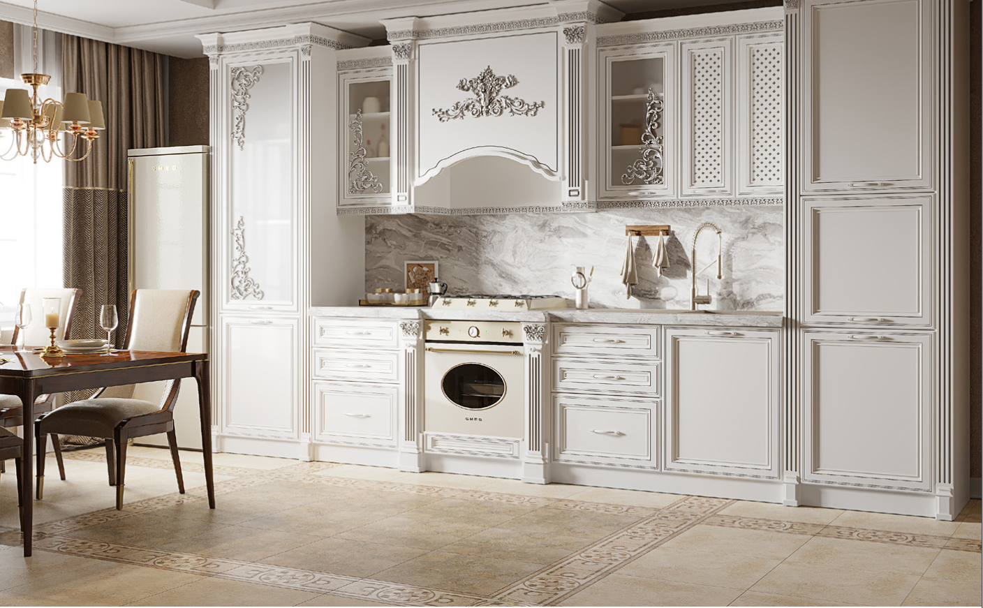 Кухонный гарнитур венеция фото Кухня модульная "Венеция" от производителя Арида (Россия) купить с доставкой в и