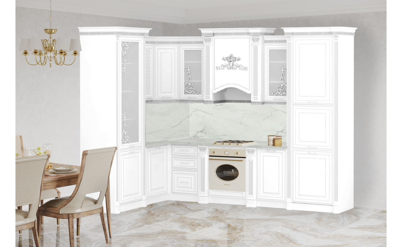 Кухонный гарнитур венеция фото Кухонный гарнитур Венеция угловая 3,15*1,95 купить в Москве