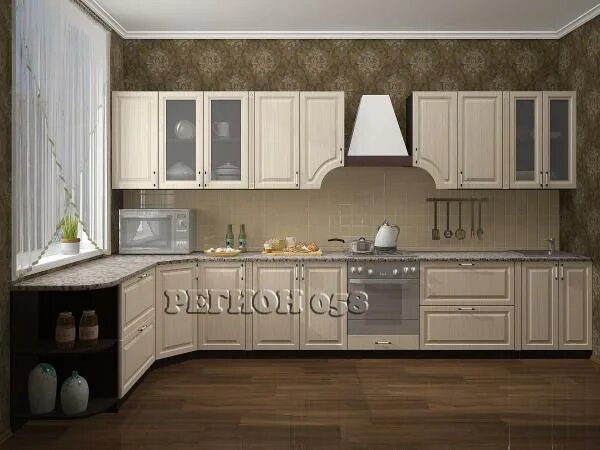 Кухонный гарнитур венеция угловой фото цена Кухонный гарнитур "Венеция" 2.0м - дешевая кухня в "Мебель Рик" Москва. Доставка
