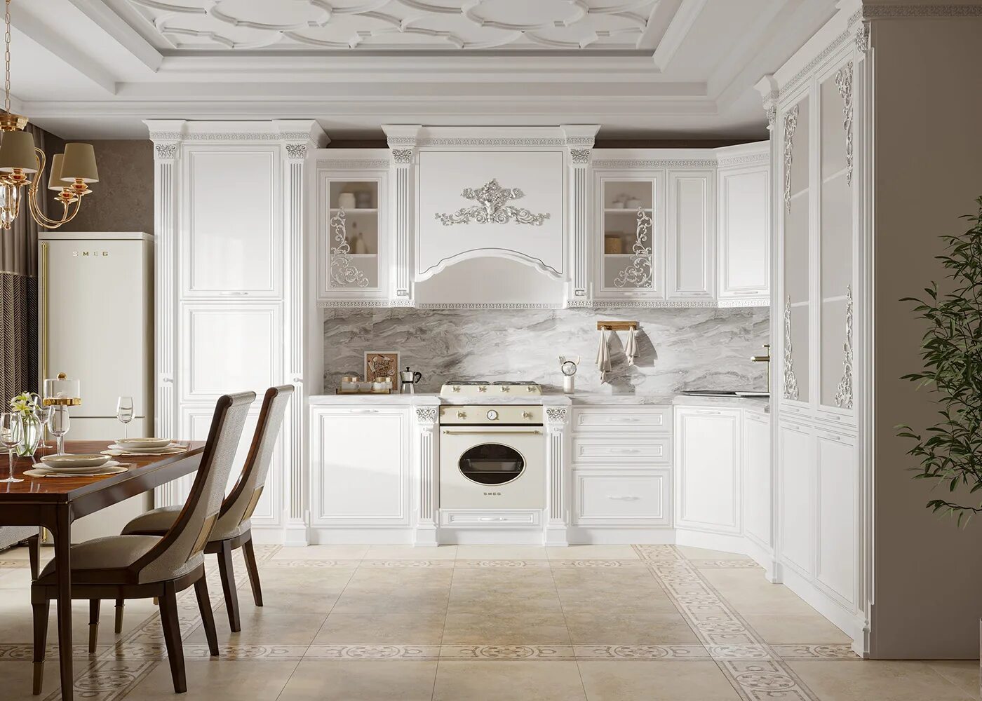 Кухонный гарнитур венеция угловой фото цена Угловой кухонный гарнитур Венеция (Арида), 4.5м/2.4м - купить в интернет-магазин