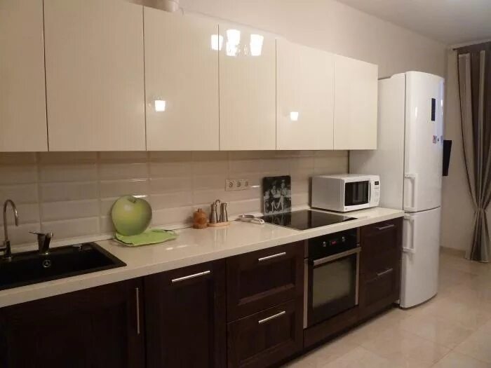 Кухонный гарнитур верх светлый низ темный фото Светлый верх - CormanStroy.ru