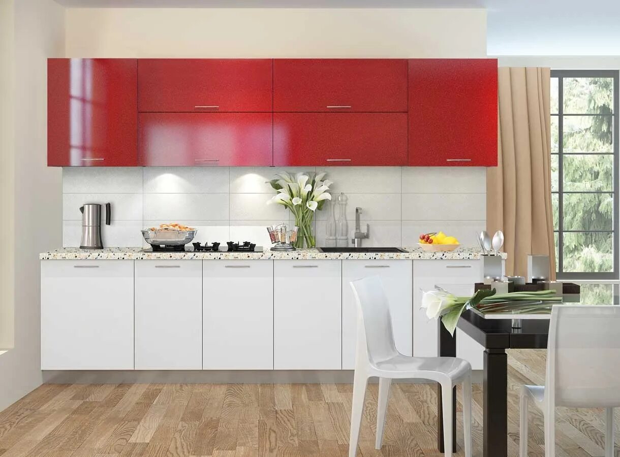 Кухонный гарнитур волгоград фото Купить кухню Базис 45 - кухня Базис 45 недорого в Москве - цена 59570 руб.