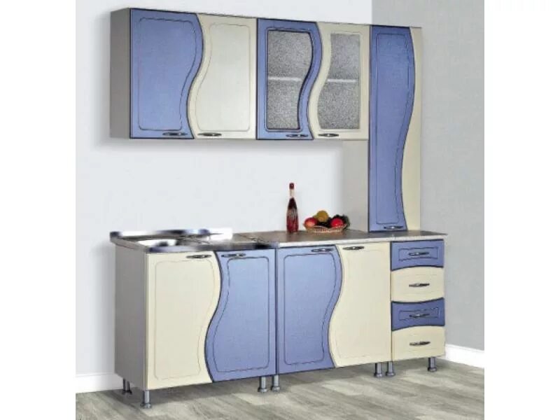 Кухонный гарнитур волна фото Кухонный гарнитур прямой Волна / Мебельная фабрика "Северная Двина", г. Архангел