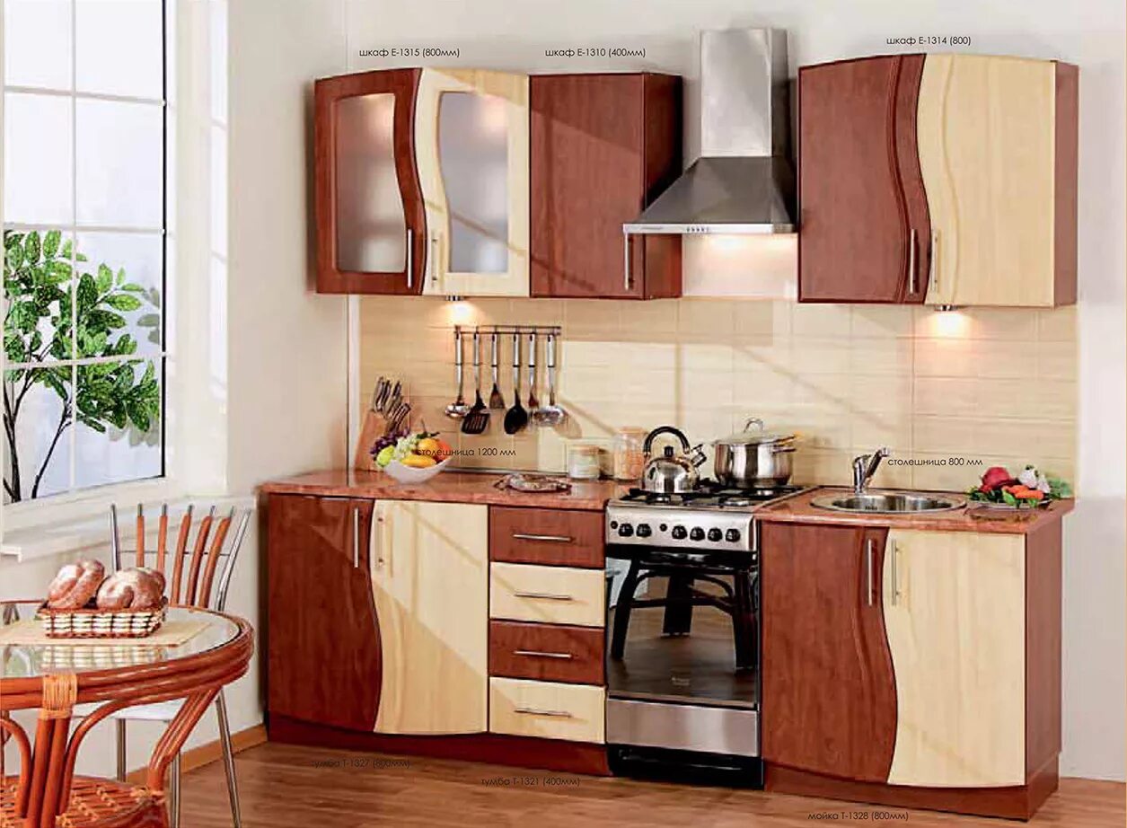 Кухонный гарнитур волна фото Кухня КХ-42 Волна в магазине Мебельгуд за 19 980 руб.