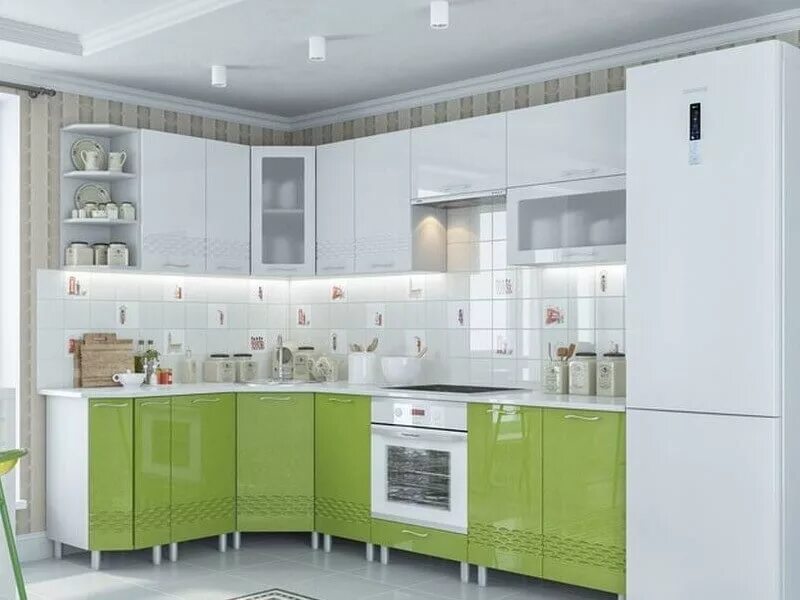 Кухонный гарнитур волна фото Кухня Волна Олива купить в интернет-магазине ИркутДом.ру в Иркутске - низкие цен