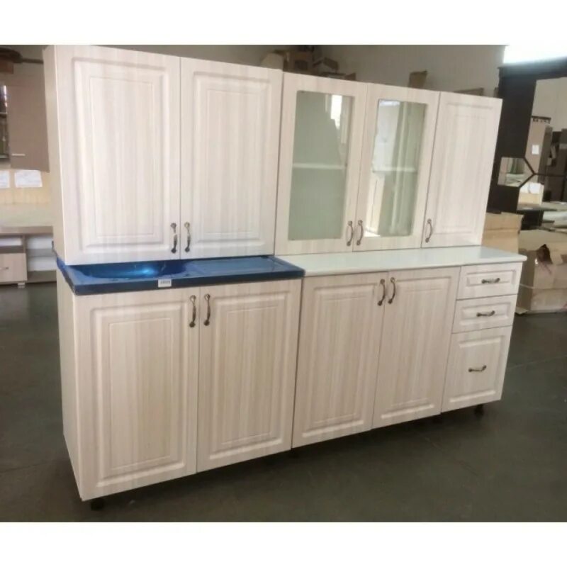 Кухонный гарнитур юлия сандал белый фото Кухня "Юлия МДФ" - 17 купить по цене 64,079.46 рублей в Белгороде