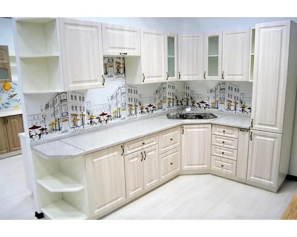 Кухонный гарнитур юлия сандал белый фото Кухонные гарнитуры юле: найдено 88 картинок