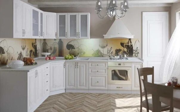 Кухонный гарнитур юлия сандал белый фото Кухня"Виктория" Цена: 36 350р Размер:2100*2900 Цвет:Белый сандал Так.. 2020 Мебе
