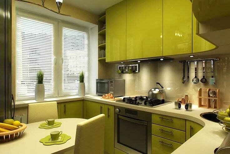 Кухонный интерьер для маленькой кухни фото Дизайн кухни 6 кв.м. - 60 фото интерьеров, идеи для ремонта Kitchen design, Tiny