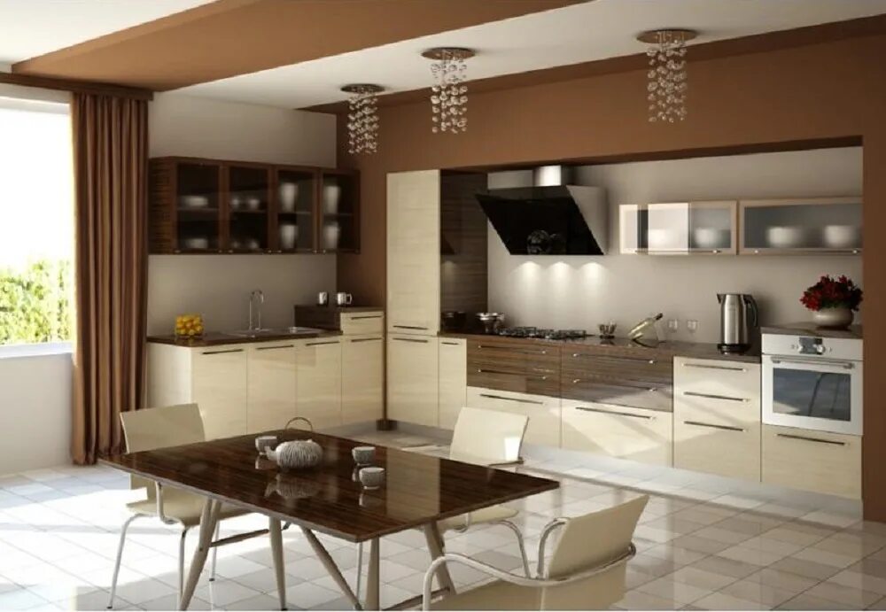 Кухонный интерьер фотографии для средней кухни Кухня 312 / Кухни / Мебельная фабрика "Эльф-Ола"