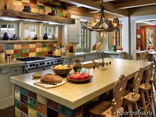 Кухонный интерьер стиль Pin by Алёна Анисимова on стиль шале Kitchen design, Rustic kitchen, German inte