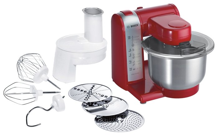 Кухонный комбайн бош фото Кухонный комбайн Bosch MUM 48R1 мощность 600 Вт; чаша нет данных; количество ско