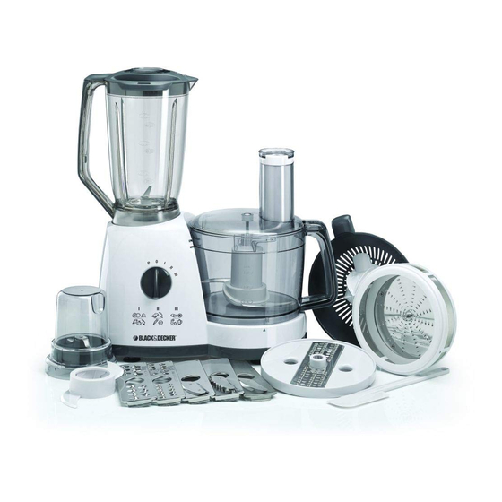Кухонный комбайн фото User Manuals: Black & decker FX710 - B5 Food Processor