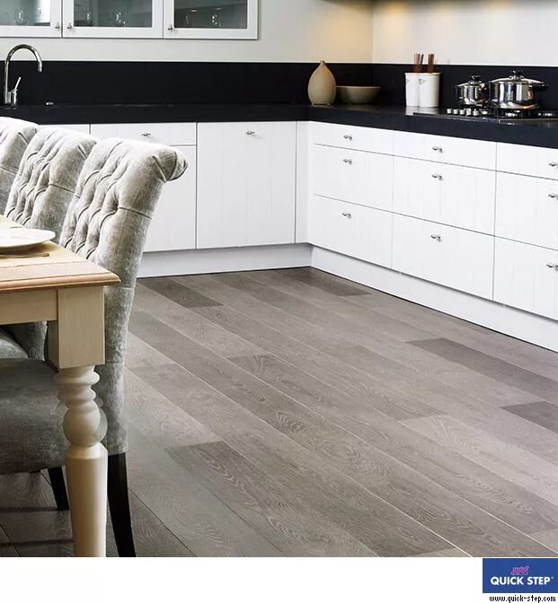 Кухонный ламинат фото LPU1286 - Grey vintage oak, planks Laminate, wood and vinyl floors Living room G