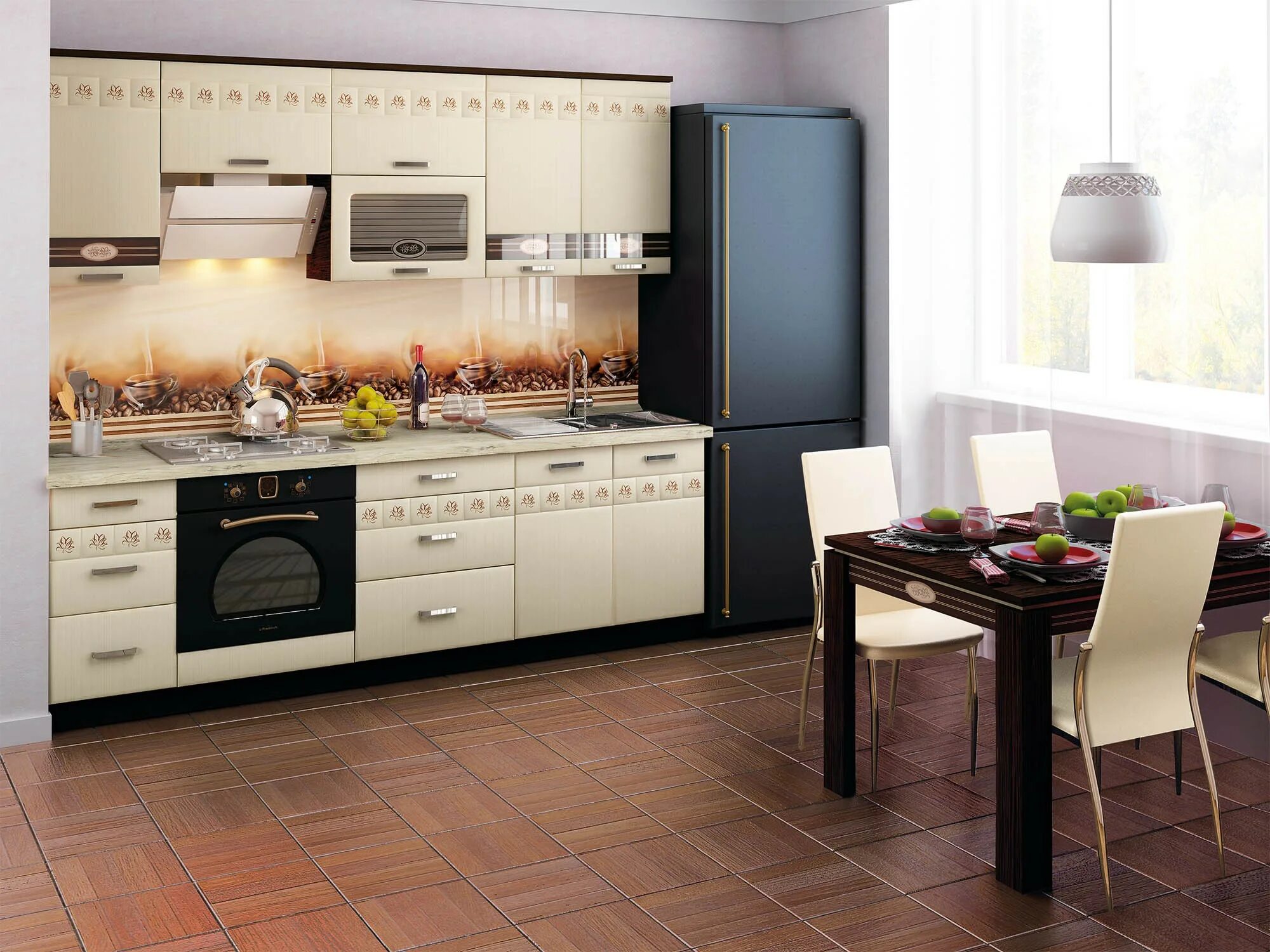 Кухонный мебель 2024 фото Кухонные гарнитуры - Кухня Аврора купить от 47072 руб. - ГК "Аванта"