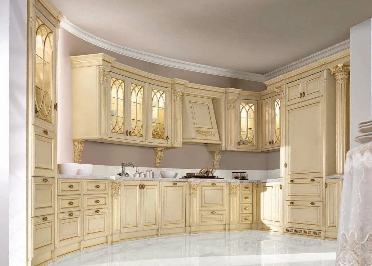 Кухонный мебель фото под слоновой кости цвет Кухня DUCA D ESTE