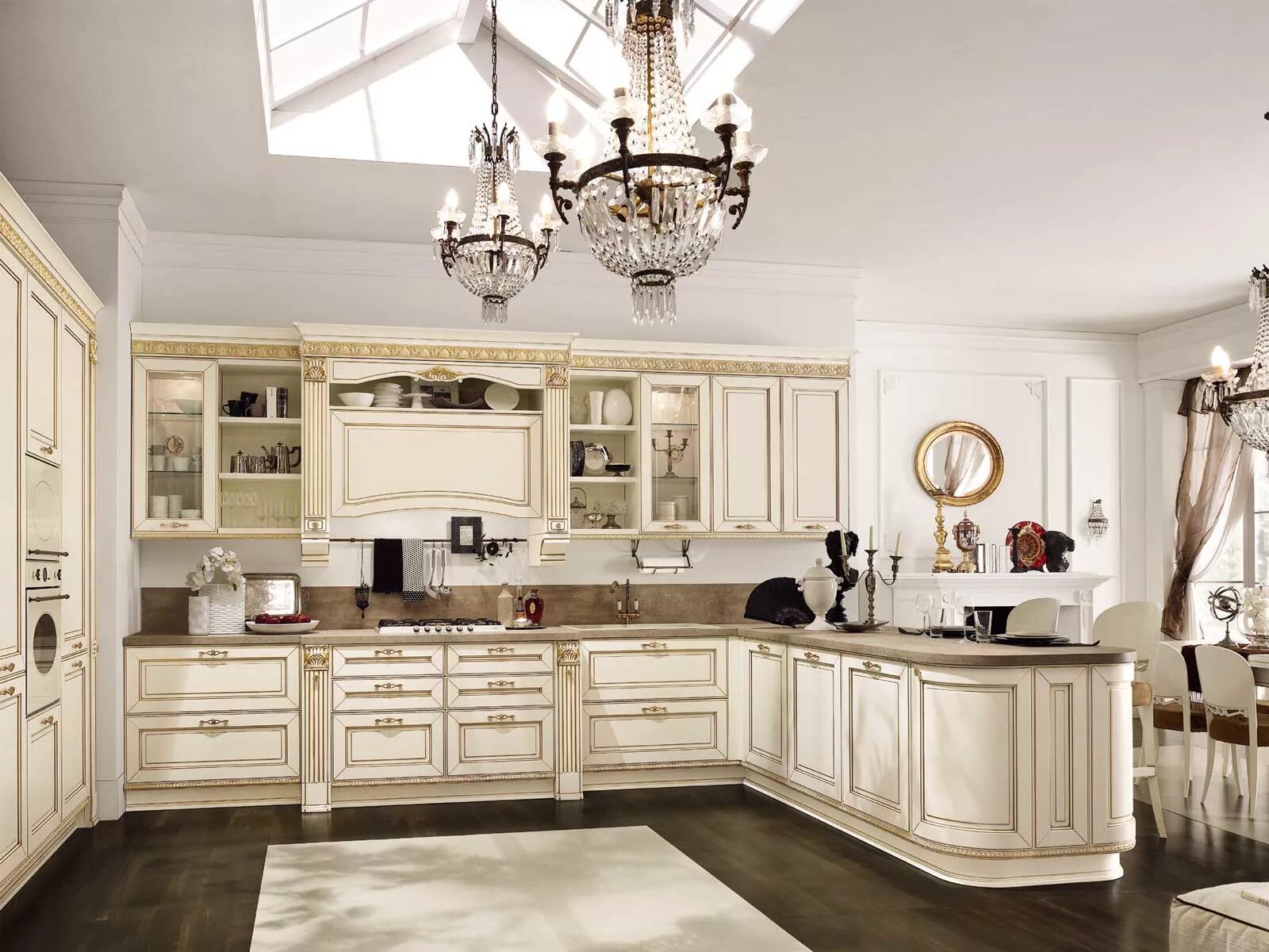 Кухонный мебель фото под слоновой кости цвет Итальянская кухня DOLCEVITA 08 фабрики STOSA - Ital-Collection