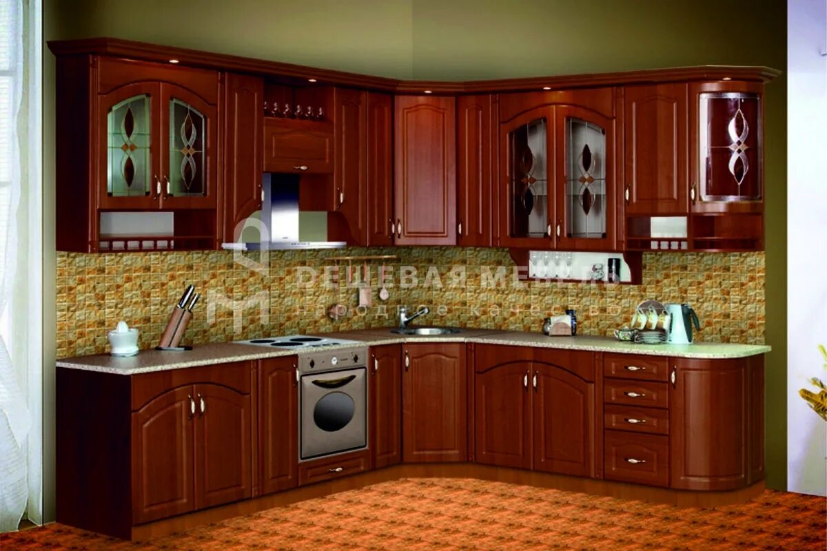 Кухонный мебель угловой фото цена Кухни модульные угловые - недорого купить на заказ в Москве и МО