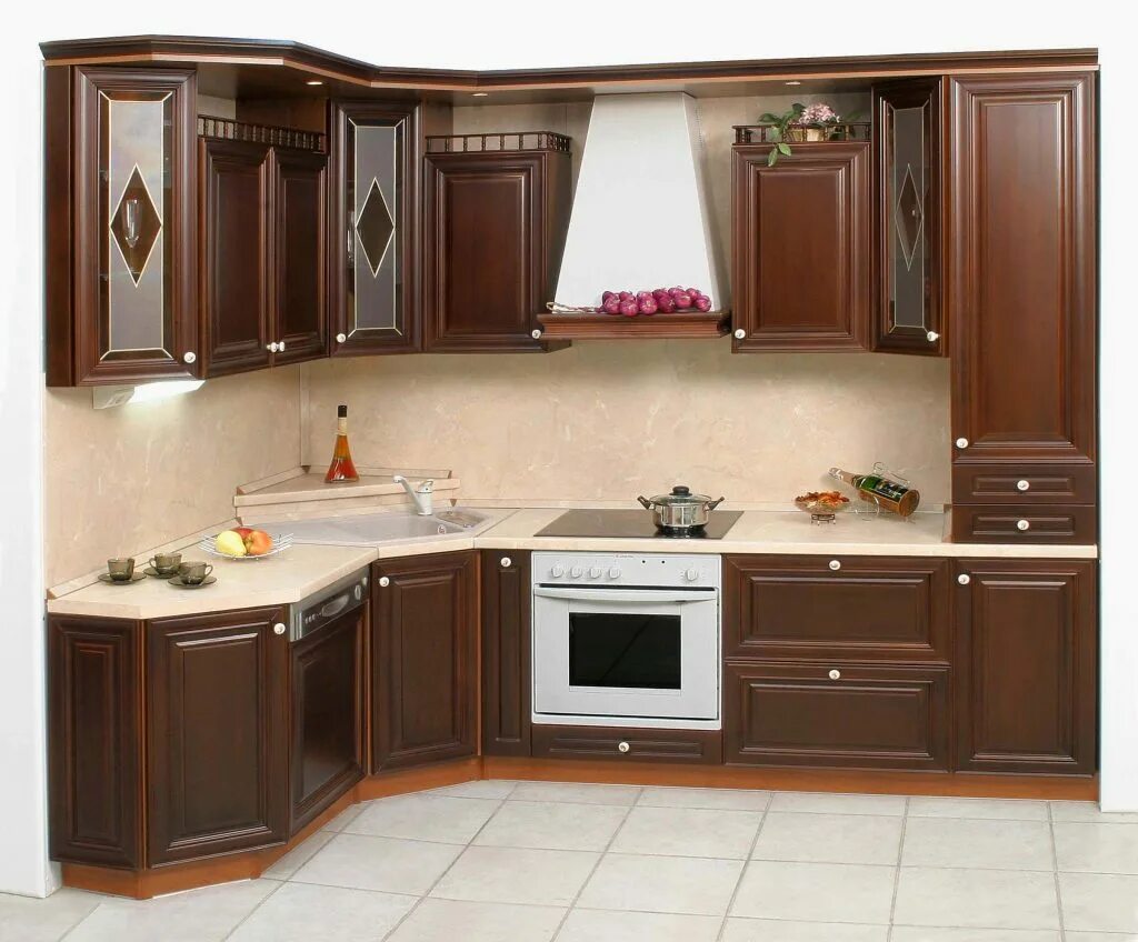 Кухонный мебель угловой фото цена Угловые кухонные гарнитуры: 42 популярных фото с ценами