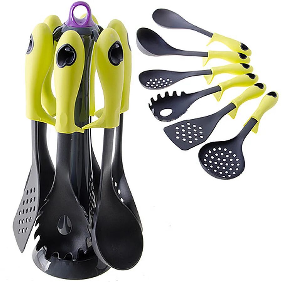 Кухонный набор фото Кухонный набор 6 пр + подставка MB арт. SG-29526 - купить в Москве по цене 1 843