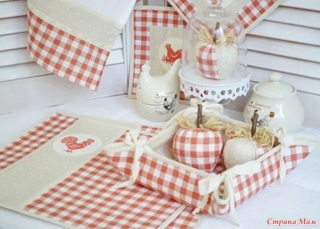 Кухонный набор своими руками сшить фото Вышивка для кухни. - Вышивка и все о ней - Страна Мам