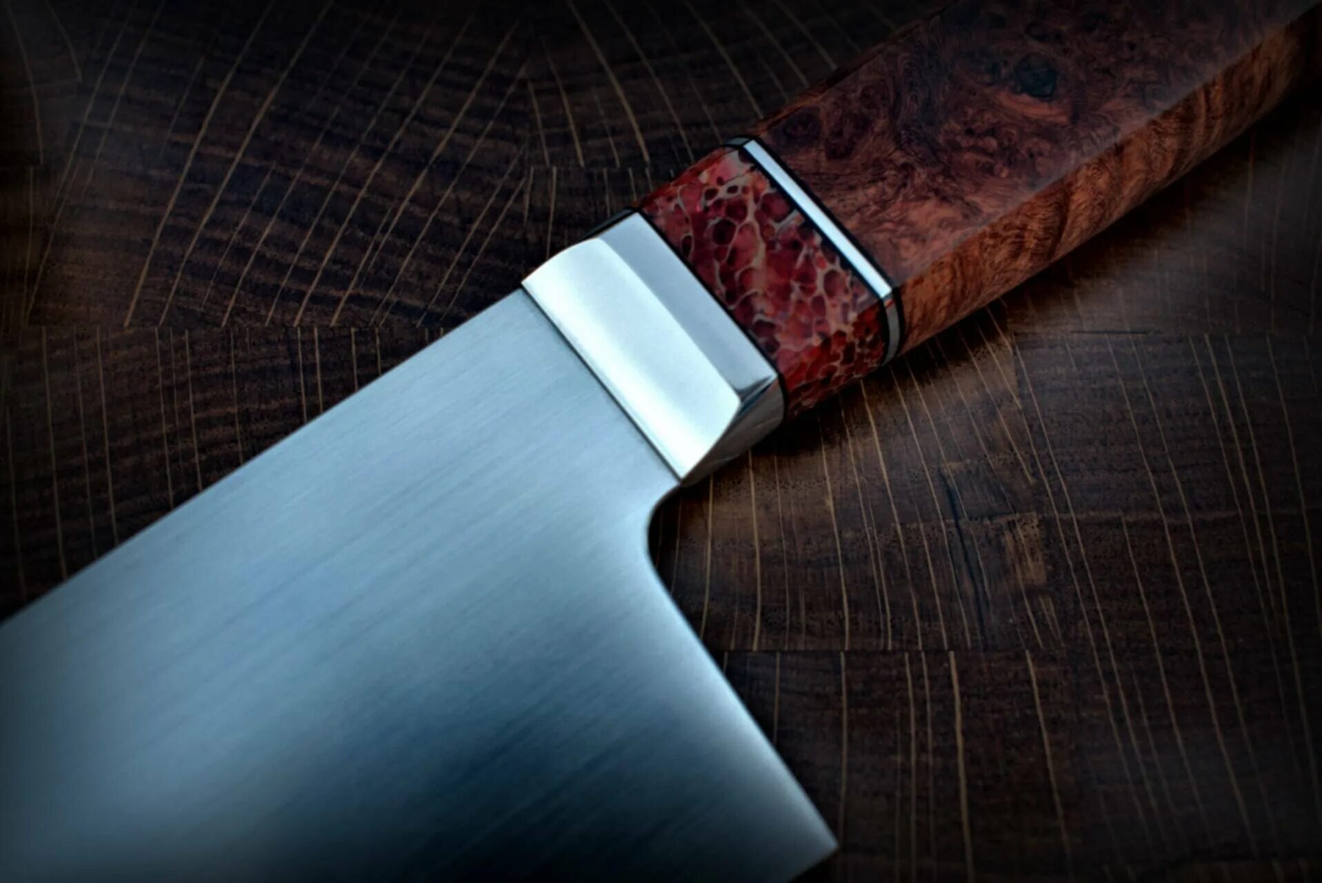 Кухонный нож ручной работы фото Кухонный набор из ZDP-189. Много фото. : Мастерская