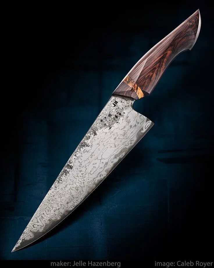 Кухонный нож ручной работы фото Caleb Royer (@caleb_royer) * Фото и видео в Instagram Kitchen knives, Chef knife
