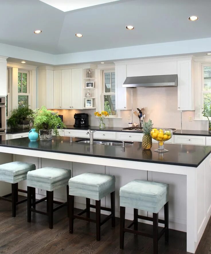 Кухонный остров фото дизайн Pin de Kandice Knight em Kitchens Cozinha contemporânea, Bancos para ilha de coz