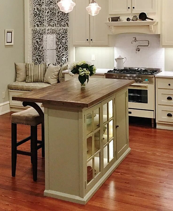 Кухонный остров в интерьере How to Build a Kitchen Island from a Cabinet Thistlewood Farms Kitchen island ca