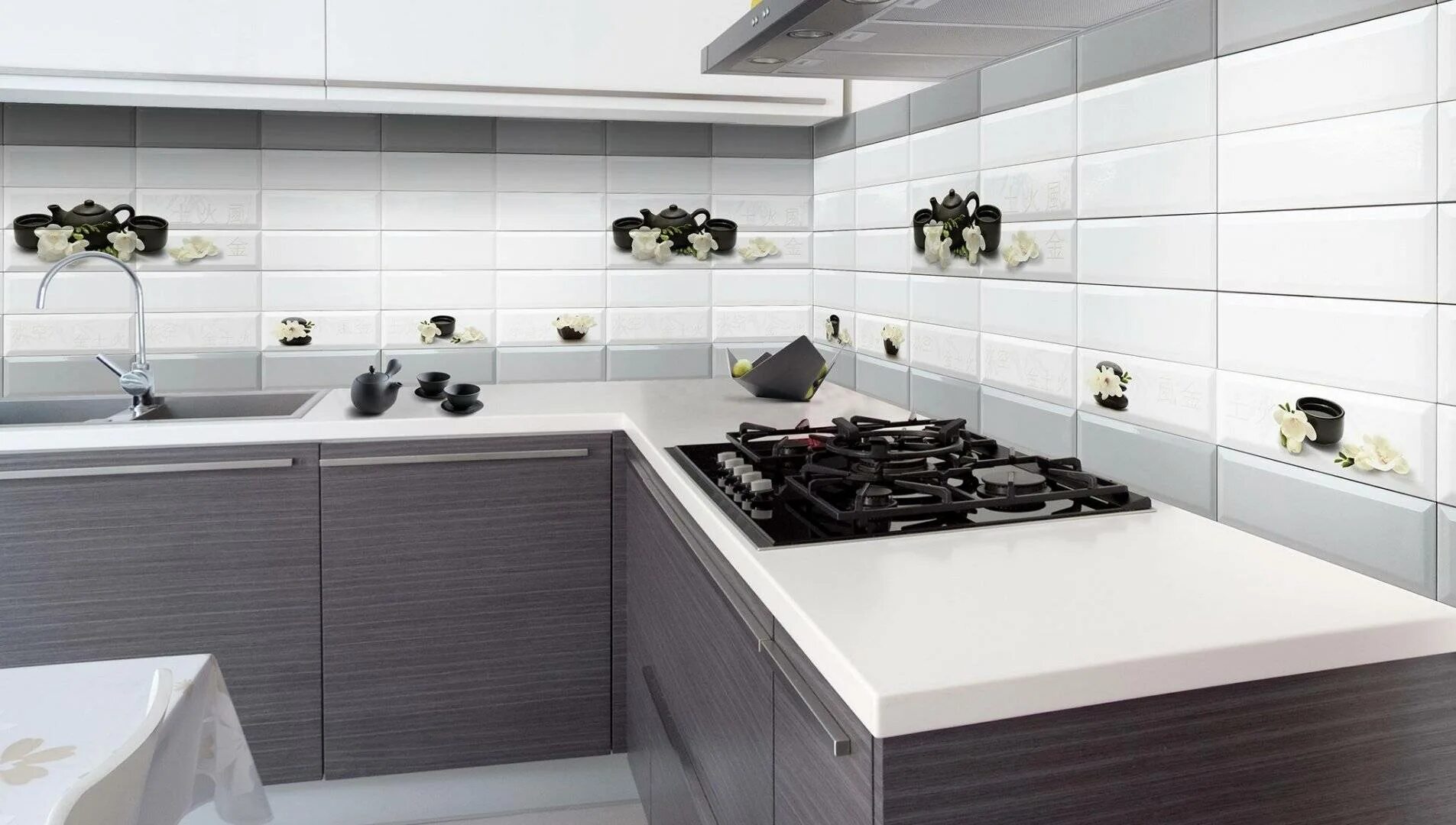 Кухонный плитка фото Коллекция Absolut Keramika Japan Tea - интернет-магазин Отделкино City