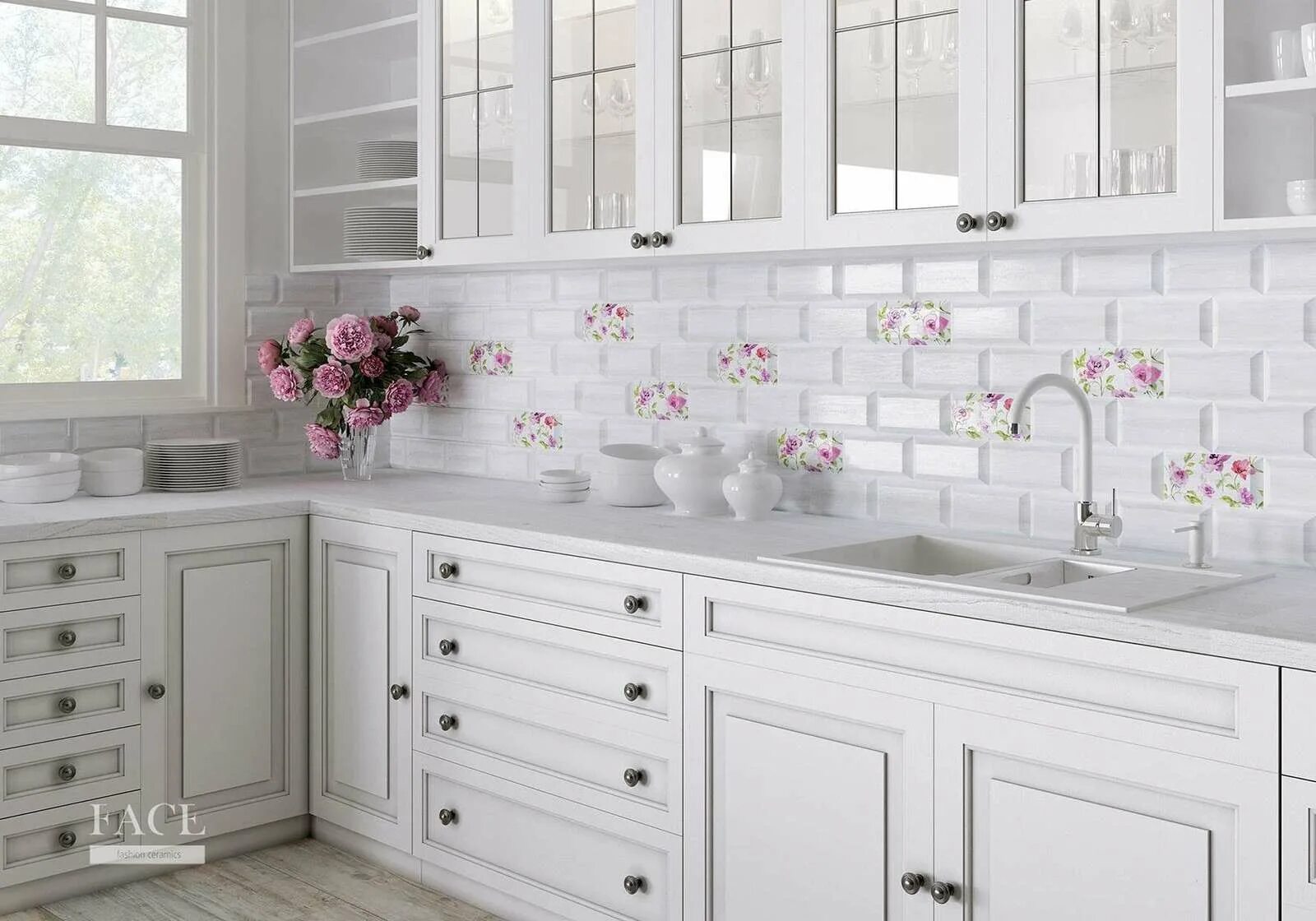 Кухонный плитка фото Купить Face Provence по цене от 398 руб в Краснодаре Плитка для кухни Фейс Прова