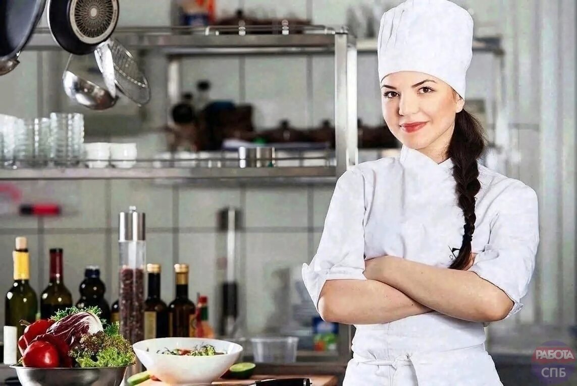 Кухонный работник фото Cook Assistant S/p 42.5 tp on the hands Cafe at a private clinic m. The Commanda