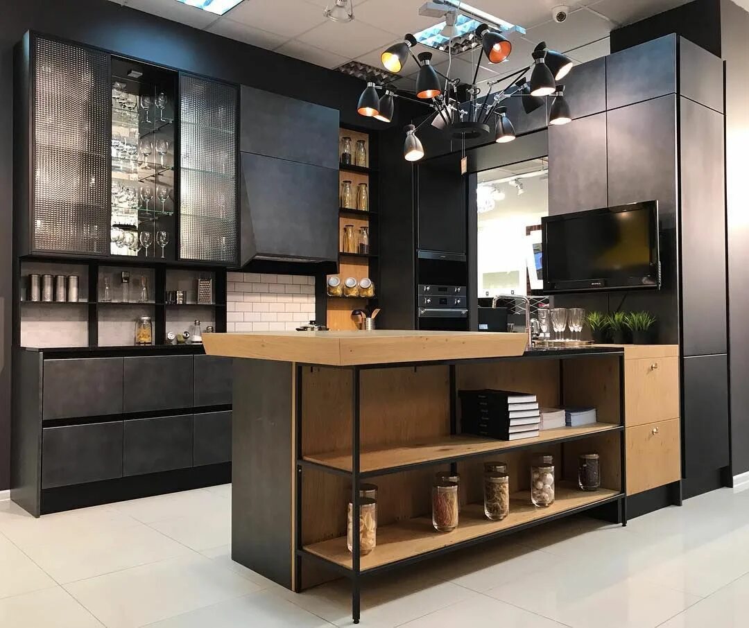 Кухонный салон фото Кухня "Фабрика" производства компании "Атлас-Люкс"- эксклюзив на рынке! В данной