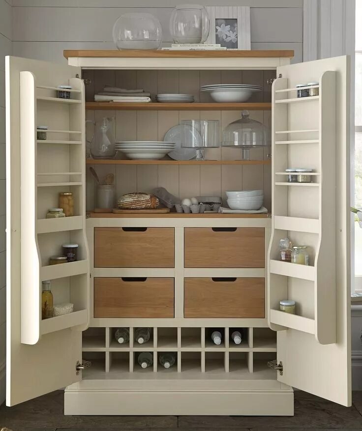 Кухонный шкаф для кухни фото If you need more room for keeping food or crockery, a gorgeous larder unit is th