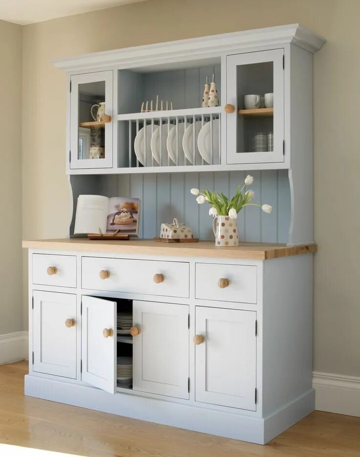 Кухонный шкаф для кухни фото Kitchen Dresser with Plate Rack - Kitchen Furniture Muebles de cocina rusticos, 