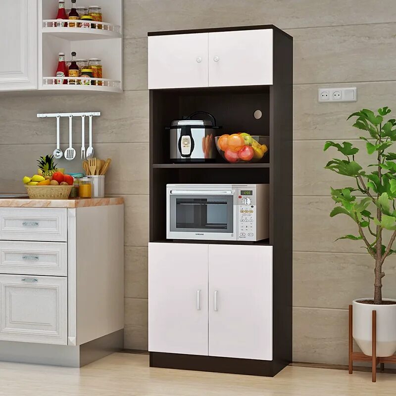 Кухонный шкаф для кухни фото Много мебели пеналы для кухни - фото