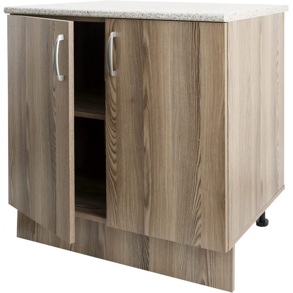 Кухонный шкаф напольный фото Шкаф кухонный напольный Дуб шато 80x86x60 см, ЛДСП купить в Москве недорого - це